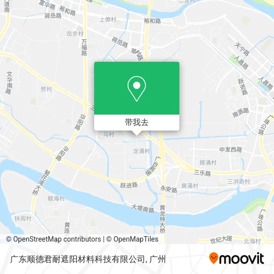 广东顺德君耐遮阳材料科技有限公司地图