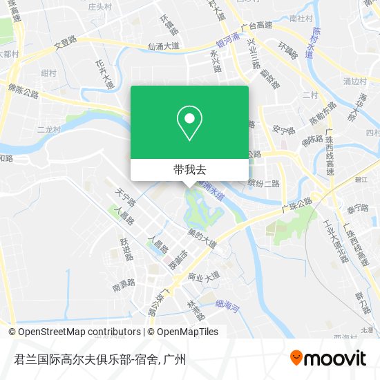 君兰国际高尔夫俱乐部-宿舍地图