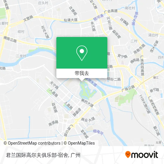 君兰国际高尔夫俱乐部-宿舍地图