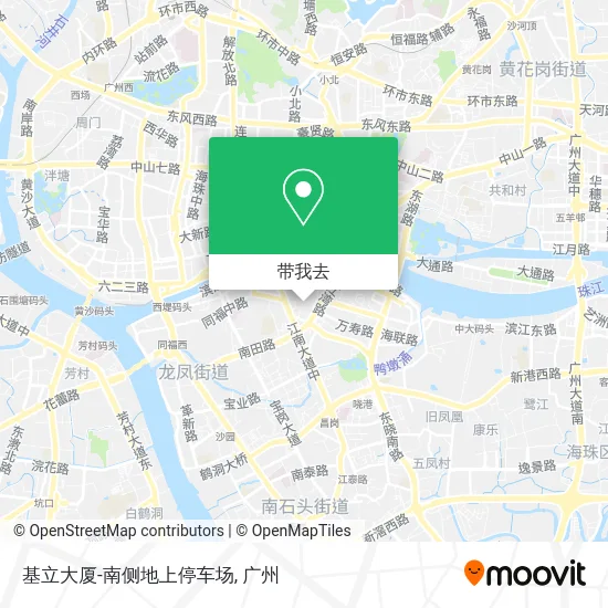 基立大厦-南侧地上停车场地图