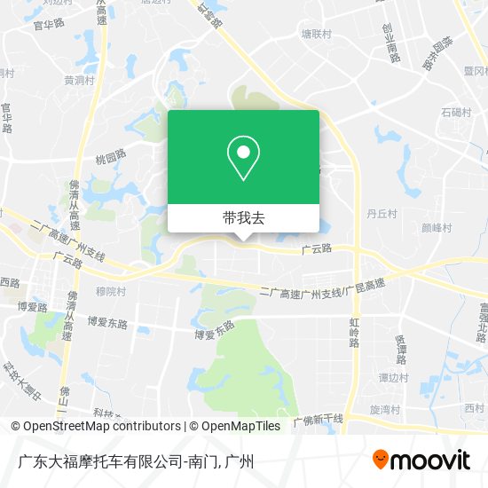 广东大福摩托车有限公司-南门地图