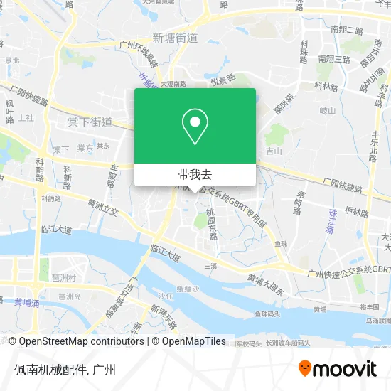 佩南机械配件地图