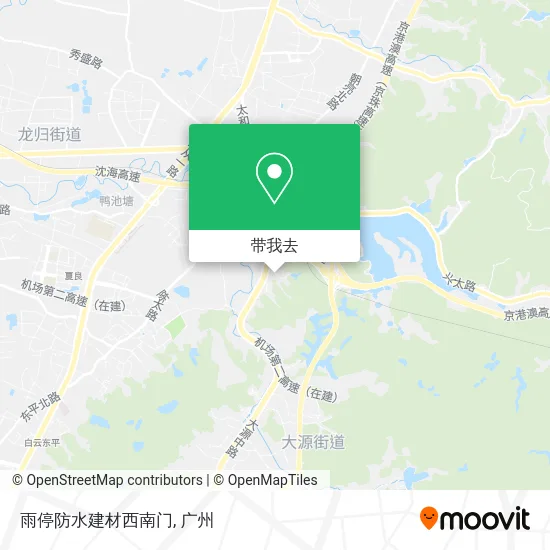 雨停防水建材西南门地图