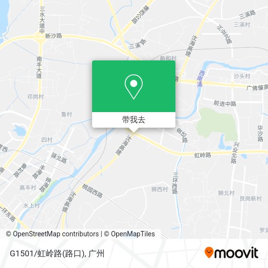 G1501/虹岭路(路口)地图