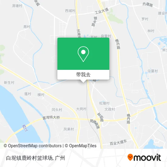 白坭镇鹿岭村篮球场地图