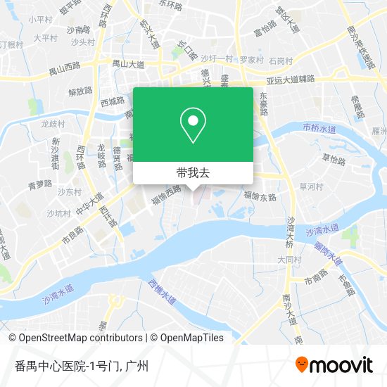 番禺中心医院-1号门地图