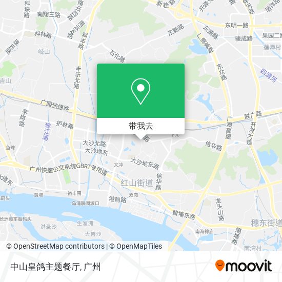 中山皇鸽主题餐厅地图