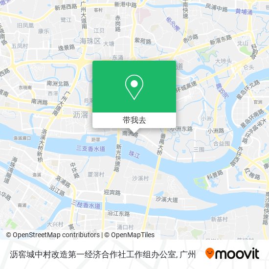沥窖城中村改造第一经济合作社工作组办公室地图