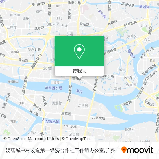 沥窖城中村改造第一经济合作社工作组办公室地图