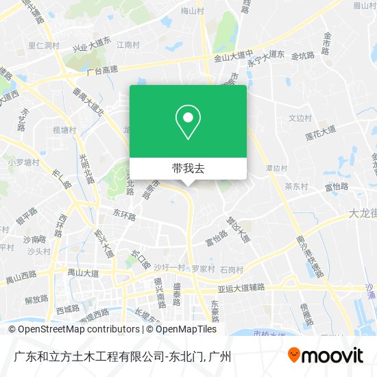 广东和立方土木工程有限公司-东北门地图