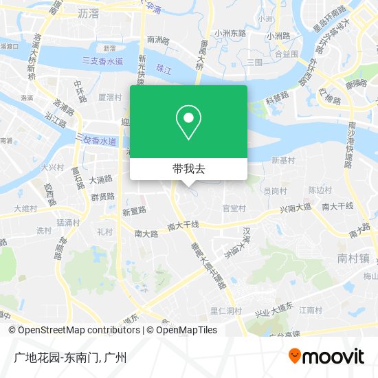 广地花园-东南门地图