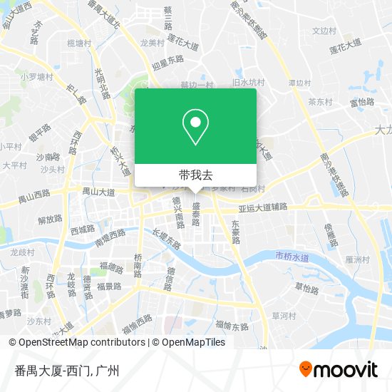 番禺大厦-西门地图