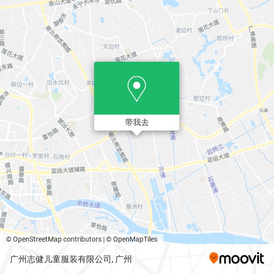广州志健儿童服装有限公司地图
