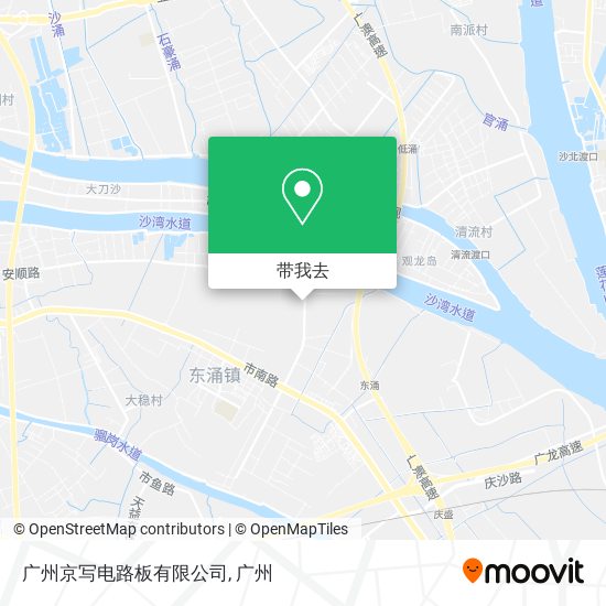广州京写电路板有限公司地图