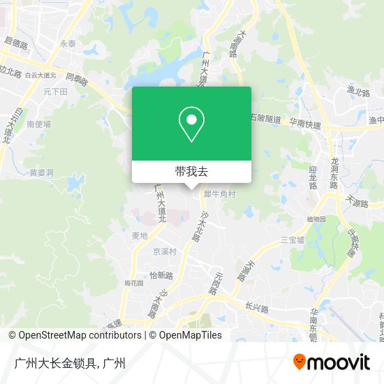 广州大长金锁具地图