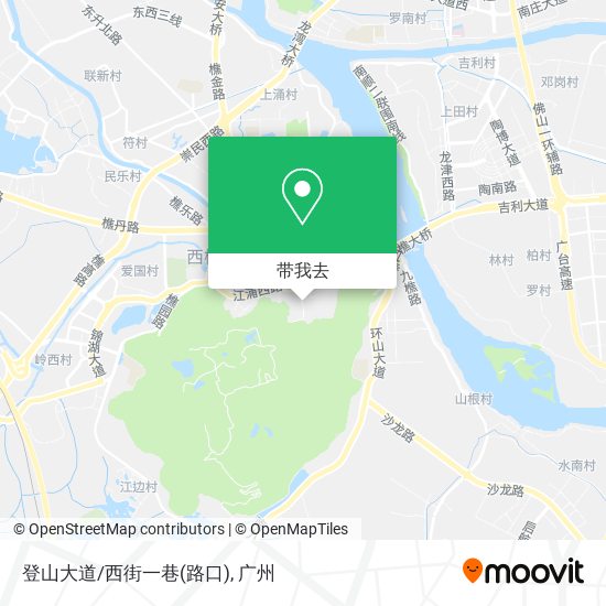 登山大道/西街一巷(路口)地图