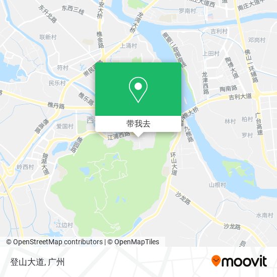 登山大道地图