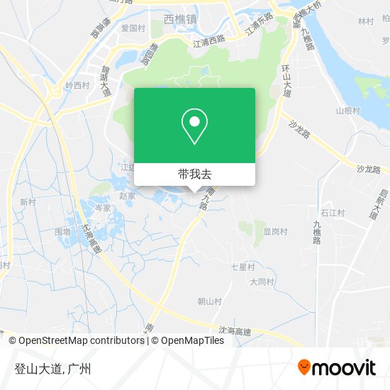 登山大道地图