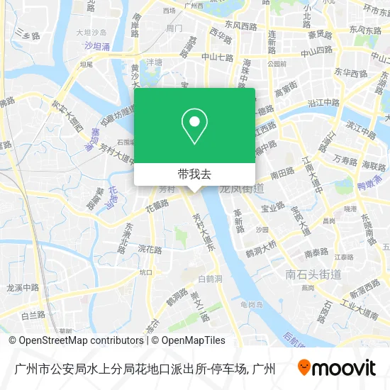 广州市公安局水上分局花地口派出所-停车场地图