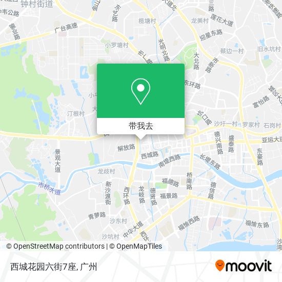 西城花园六街7座地图
