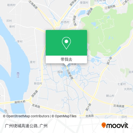 广州绕城高速公路地图