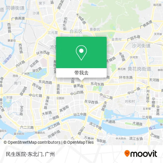 民生医院-东北门地图