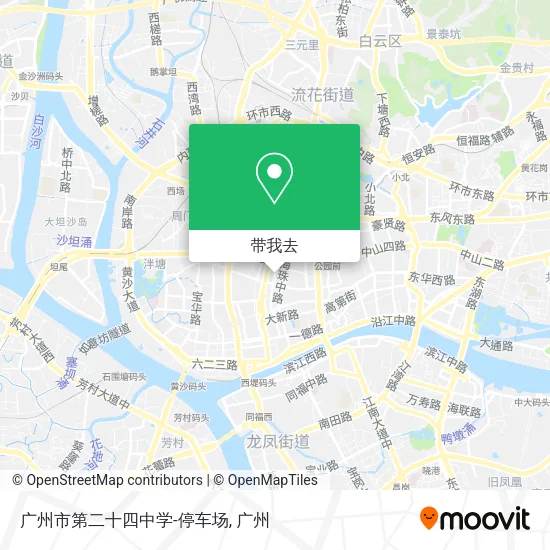 广州市第二十四中学-停车场地图