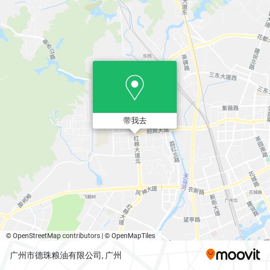 广州市德珠粮油有限公司地图