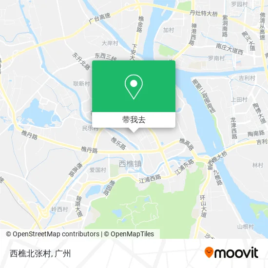西樵北张村地图