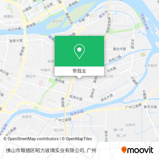 佛山市顺德区昭力玻璃实业有限公司地图