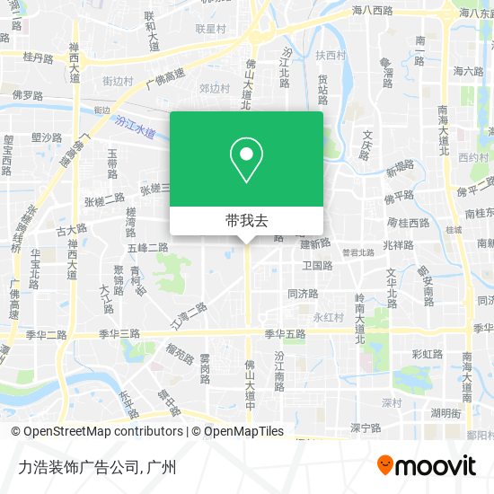 力浩装饰广告公司地图