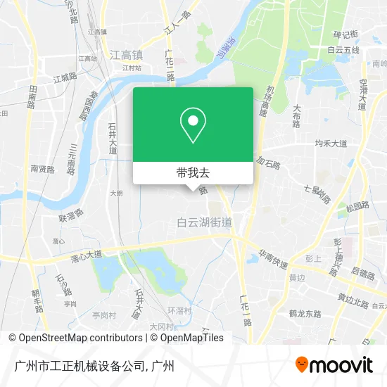 广州市工正机械设备公司地图