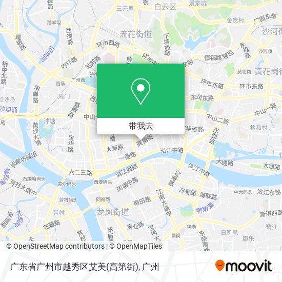 广东省广州市越秀区艾美(高第街)地图