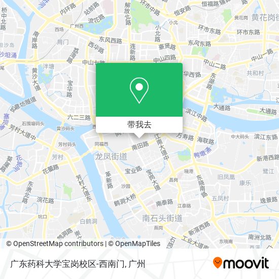 广东药科大学宝岗校区-西南门地图