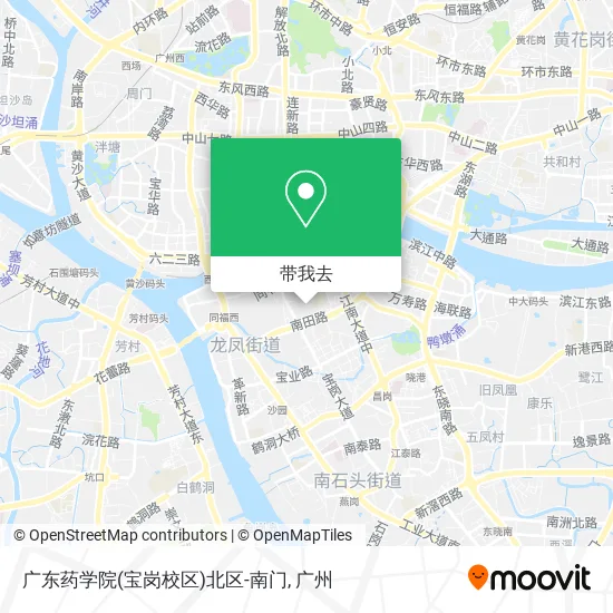 广东药学院(宝岗校区)北区-南门地图