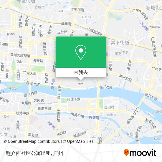 程介西社区公寓出租地图