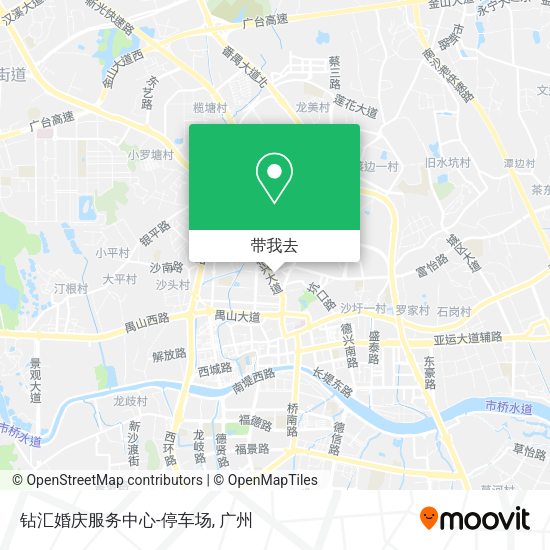 钻汇婚庆服务中心-停车场地图