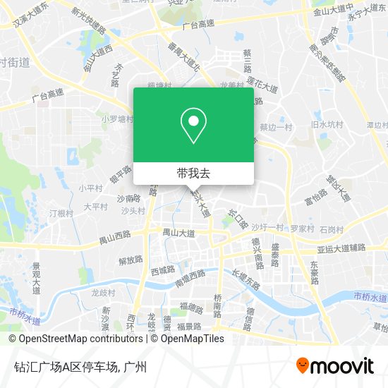 钻汇广场A区停车场地图