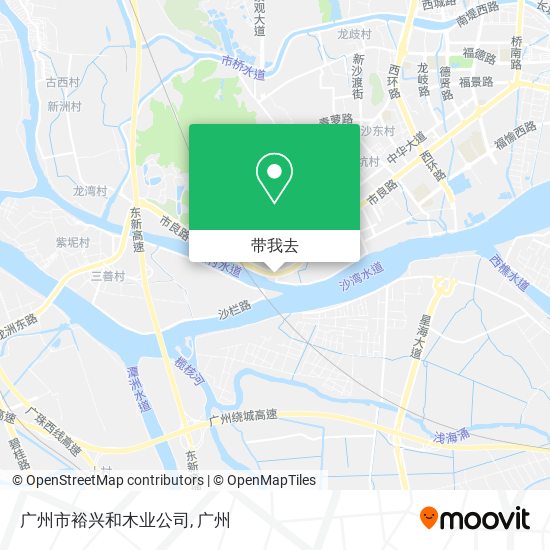 广州市裕兴和木业公司地图