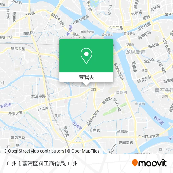 广州市荔湾区科工商信局地图
