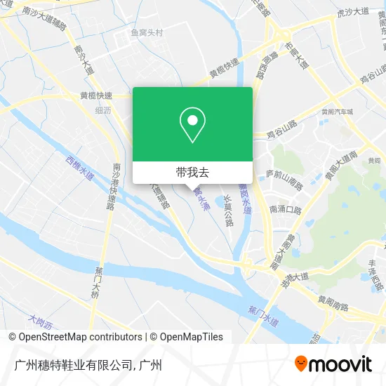 广州穗特鞋业有限公司地图