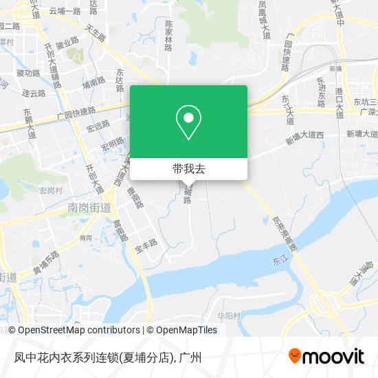 凤中花内衣系列连锁(夏埔分店)地图