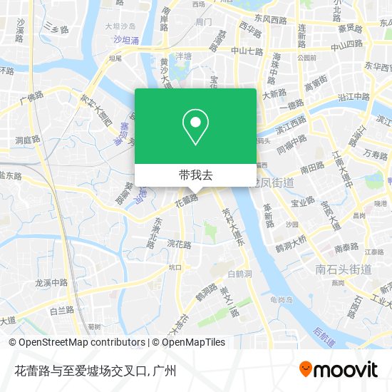 花蕾路与至爱墟场交叉口地图
