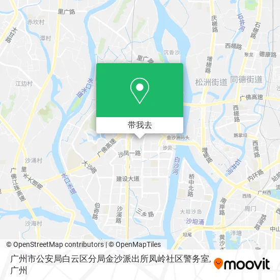 广州市公安局白云区分局金沙派出所凤岭社区警务室地图