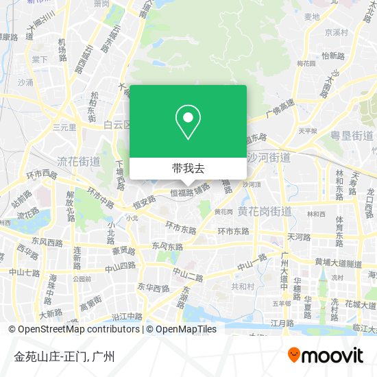 金苑山庄-正门地图