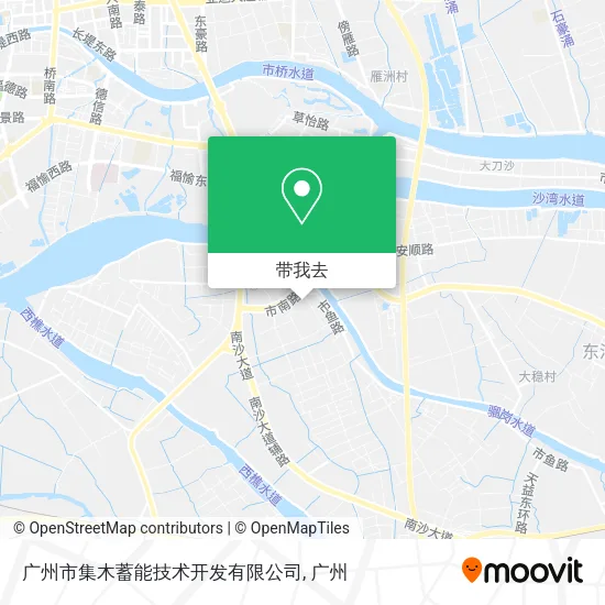 广州市集木蓄能技术开发有限公司地图