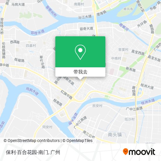 保利·百合花园-南门地图