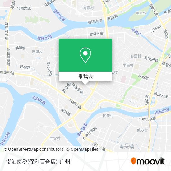 潮汕卤鹅(保利百合店)地图
