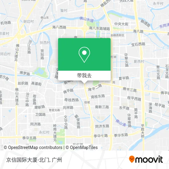 京信国际大厦-北门地图
