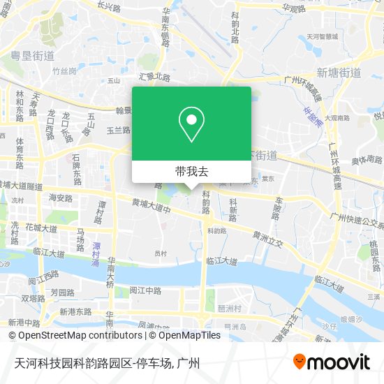 天河科技园科韵路园区-停车场地图